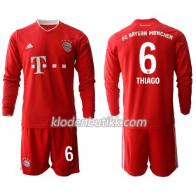 FC Bayern München Thiago Alcantara 6 Barn Hjemmedraktsett 2020-2021 Langermet (+ Korte bukser)